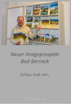 Neuer Imageprospekt Bad Berneck  Schau mal rein.     2021-04-19